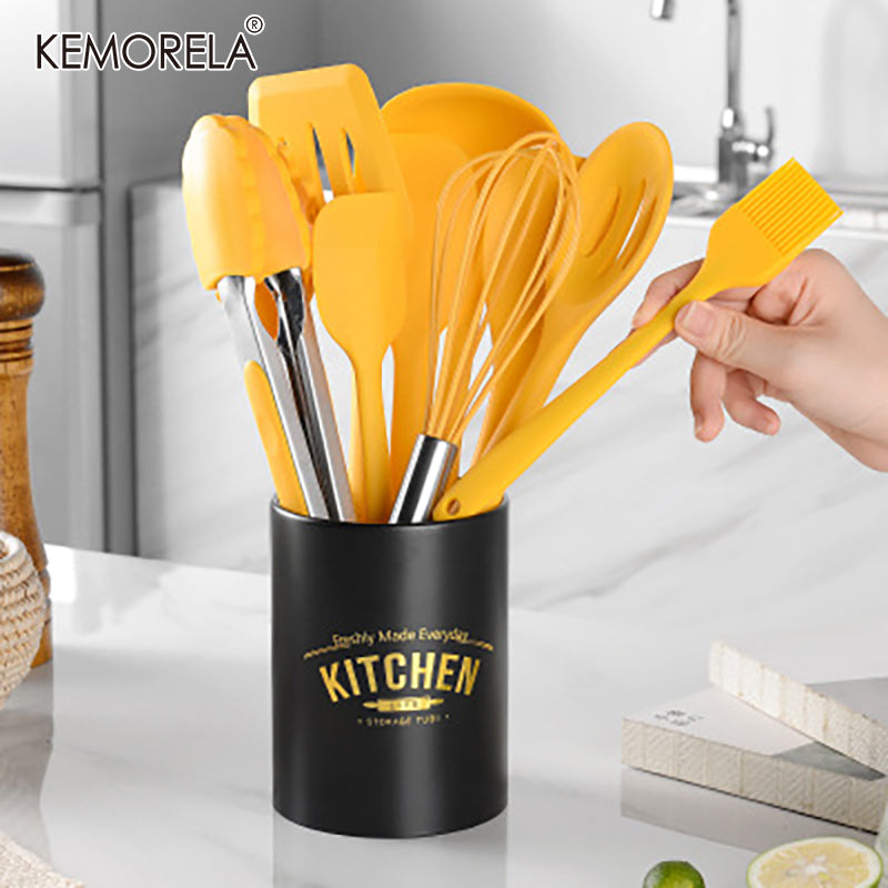 10PCS Food Grade Yellow Cooking Utensils  Set