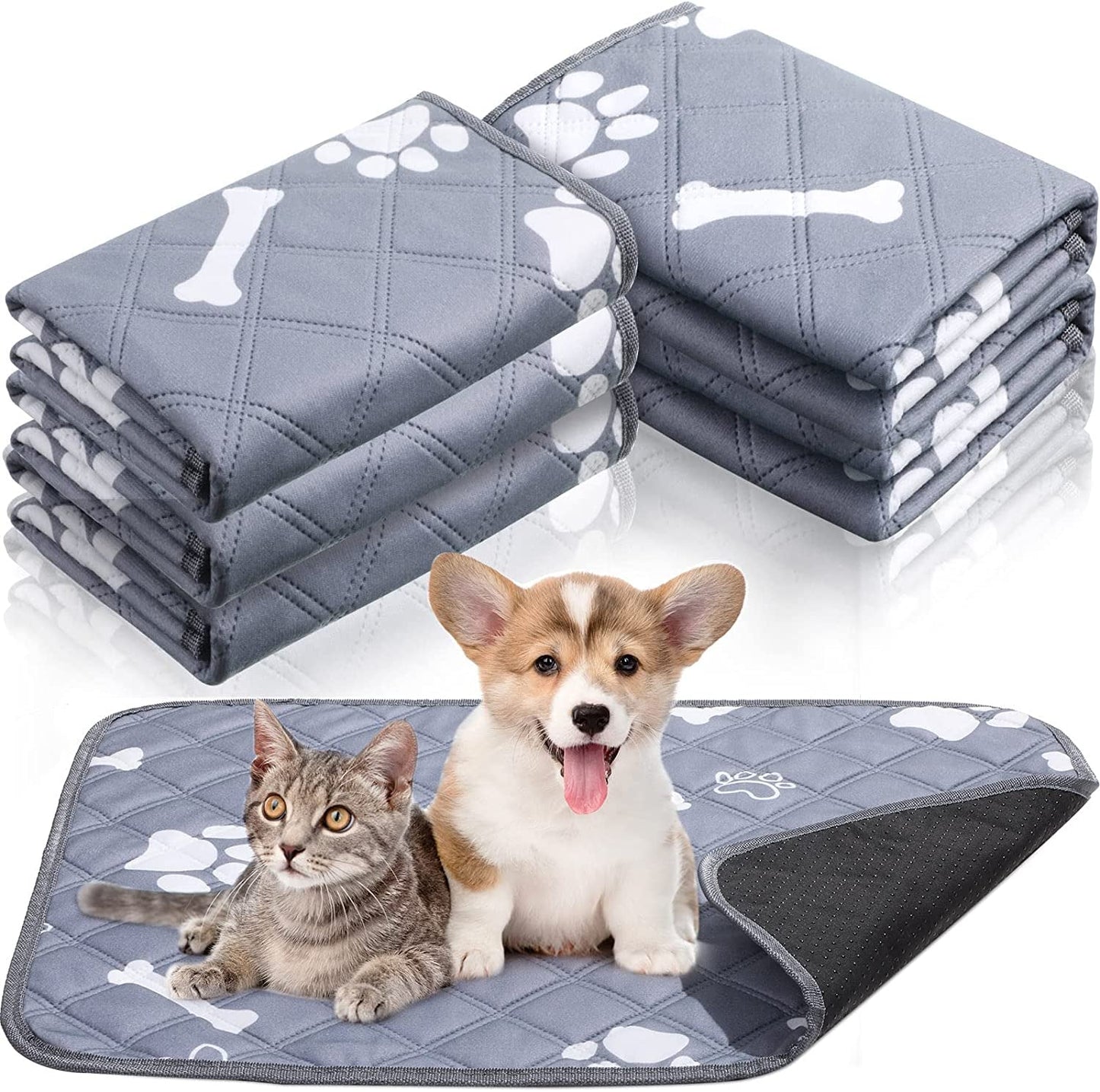 Amazon Basics Dog and Puppy Pee Pads with Leak-Proof Quick-Dry Design for Potty Training