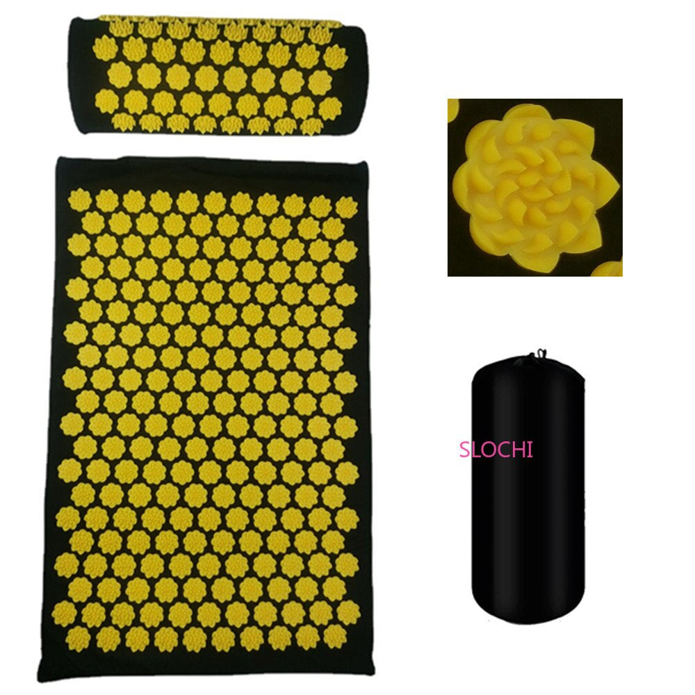 Massager Cushion Mat Massage Yoga Acupressure Relieve Stress