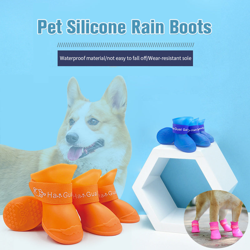 Amazon Basics Waterproof Anti-Slip Reflective Dog Boots