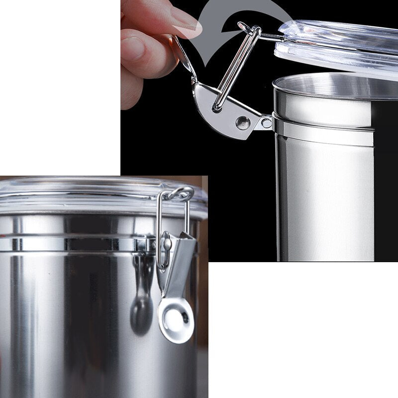 700ml/1400ml Stainless Steel Airtight  Container Storage