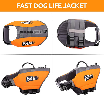 Dog Life Jacket Orange Life Vest Outward Hound Saver Pet