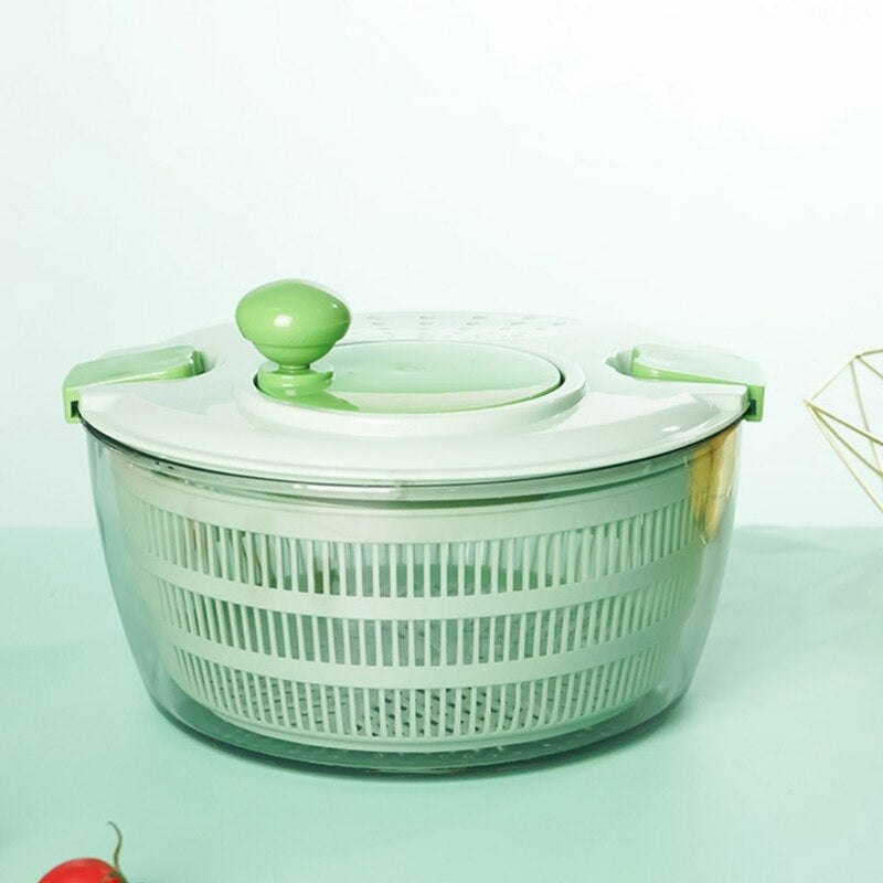 High Quality Plastic Large Capacity Manual Vegetable Salad Spinner