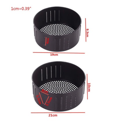 2.6l 3.5l Non-stick Air Fryer Basket Baking Drain Oil Pan