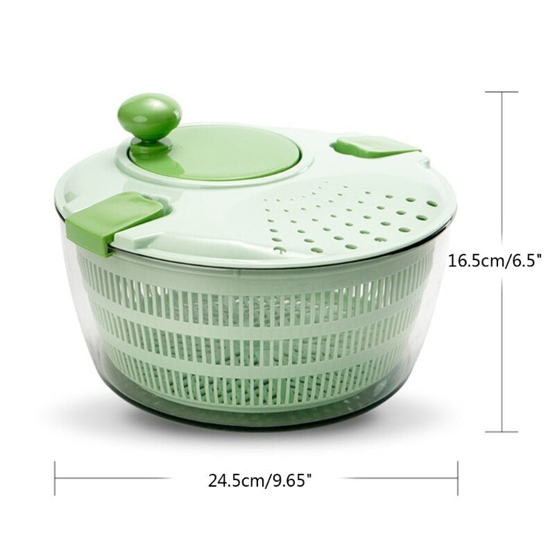 High Quality Plastic Large Capacity Manual Vegetable Salad Spinner