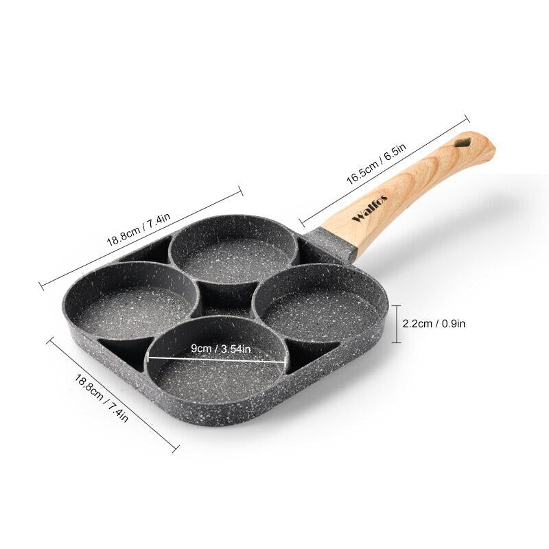 WALFOS Four-Hole Frying Pot Pan