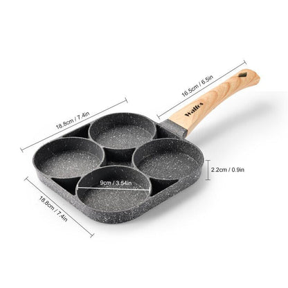 WALFOS Four-Hole Frying Pot Pan